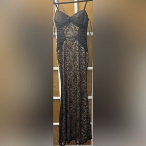 Black Sequin Embellished Gown